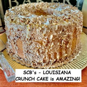 Louisiana Butter Crunch Cake 5-1/4Lbs (90oz) of Bliss!  ~ The Pinnacle! OMG Delicious!