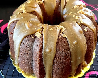 5.4 Lbs - Dulce de Leche Cake w/Dulce Tunnel in the Middle, Doused w/Praline Glaze, Oh My!