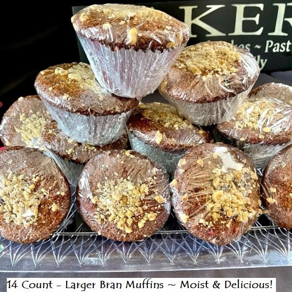 AMAZING Multi/Tri-BRAN MUFFINS 14 Count~ Moist, Dense and a Healthier Option!