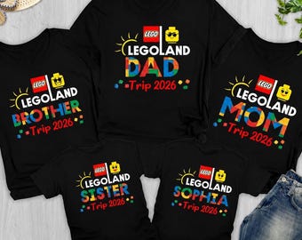 Legoland Family Trip Shirts, Custom Legoland 2026 Trip Shirt, Legoland Matching Family Shirt, Legoland Birthday Family Trip, Legoland Squad