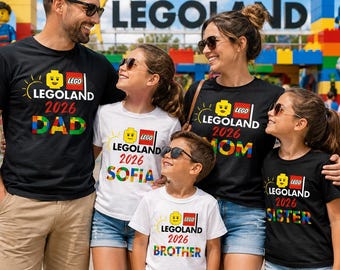 Legoland Family Trip Shirts, Custom Legoland 2026 Trip Shirt, Legoland Matching Family Shirt, Legoland Birthday Family Trip, Legoland Squad