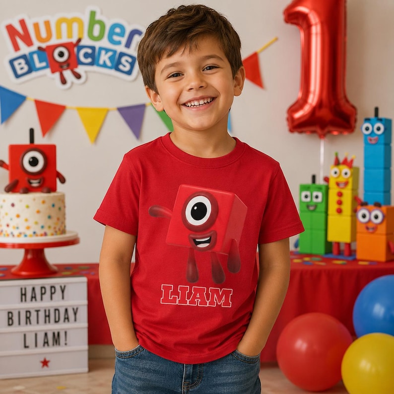 Numberblocks Birthday Shirt, Personalized Numberblocks Family Birthday Shirt, Numberblocks Family Shirt, Numberblocks Group Shirts image 9