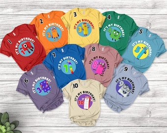 Numberblocks Birthday Shirt, Personalized Numberblocks Family Birthday Shirt, Numberblocks Family Shirt, Numberblocks Group Shirts