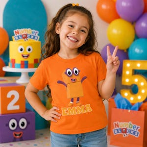 Numberblocks Birthday Shirt, Personalized Numberblocks Family Birthday Shirt, Numberblocks Family Shirt, Numberblocks Group Shirts image 6