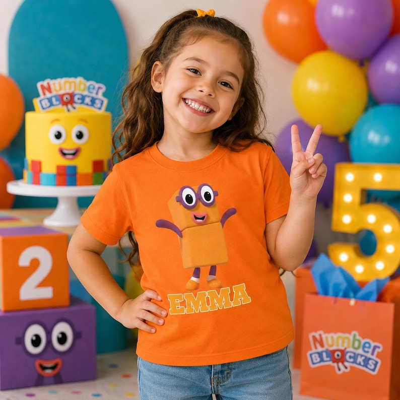 Numberblocks Birthday Shirt, Personalized Numberblocks Family Birthday Shirt, Numberblocks Family Shirt, Numberblocks Group Shirts image 6