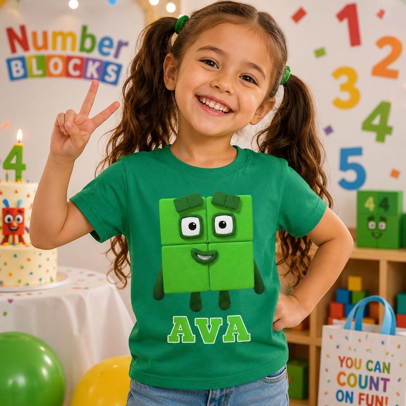Numberblocks Birthday Shirt, Personalized Numberblocks Family Birthday Shirt, Numberblocks Family Shirt, Numberblocks Group Shirts image 8