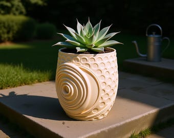 Apollinischer Dichtungs-Blumentopf | Kreis Verpackung Geometrischer Topf | Mathe Wohnkultur | 3D Gedruckt