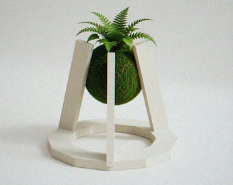 Kokedama Ständer | 3D gedruckter Moosball-Halter | Japanische Kokedama Cradle | Geschenk für Pflanzenliebhaber