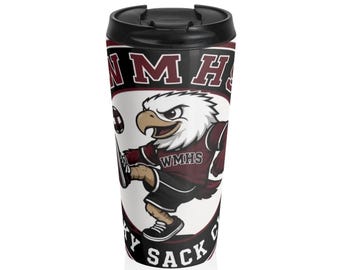 WMHS Hacky Sack Club Stainless Steel Travel Mug | Footbag Sack. Merch