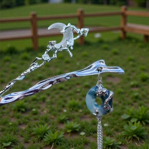 Moon Plate Hair Fork（silver） Moon Plate Hair Fork（silver
