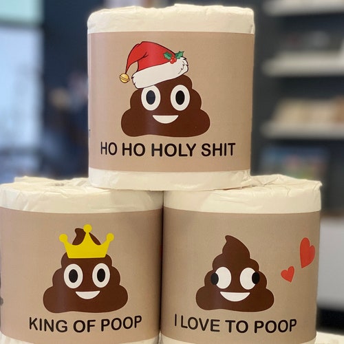Funny Emoji Poop Toilet Roll Funny Theme Funny Birthday Ts Etsy