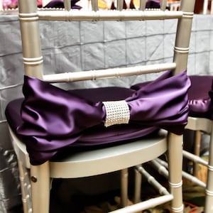 Clearance Purpleplum Chiavari Chair Cover Real Rhinestone Wrap Chiavari Chair Covers Quinceanera Wedding Decoration Unique Chair Cover Bouquets Bouquets Corsages
