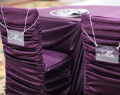 Items Similar To Clearance Purple Plum Special Satin Chair Cover