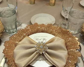 Wedding Napkin Rings Etsy