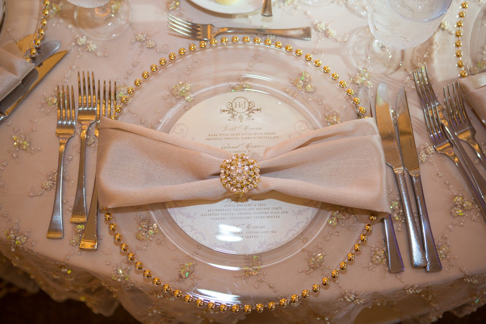 Gold Rhinestone Napkin Rings Luxury Napkin Rings Wedding Etsy