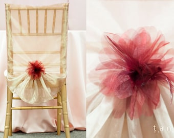 Burgundy Feather Flower Decor for Wedding, Quinceañera, Party & Fiesta, Boutonniere, Clothing Accent, Diy, hair band, decoration