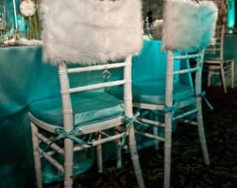 2 Turquoise blue Cushion Covers for Chiavari Chair/Quinceanera/ Wedding Decoration/cover/Table decor/ Centerpieces/Birthday/Lavender/Pad