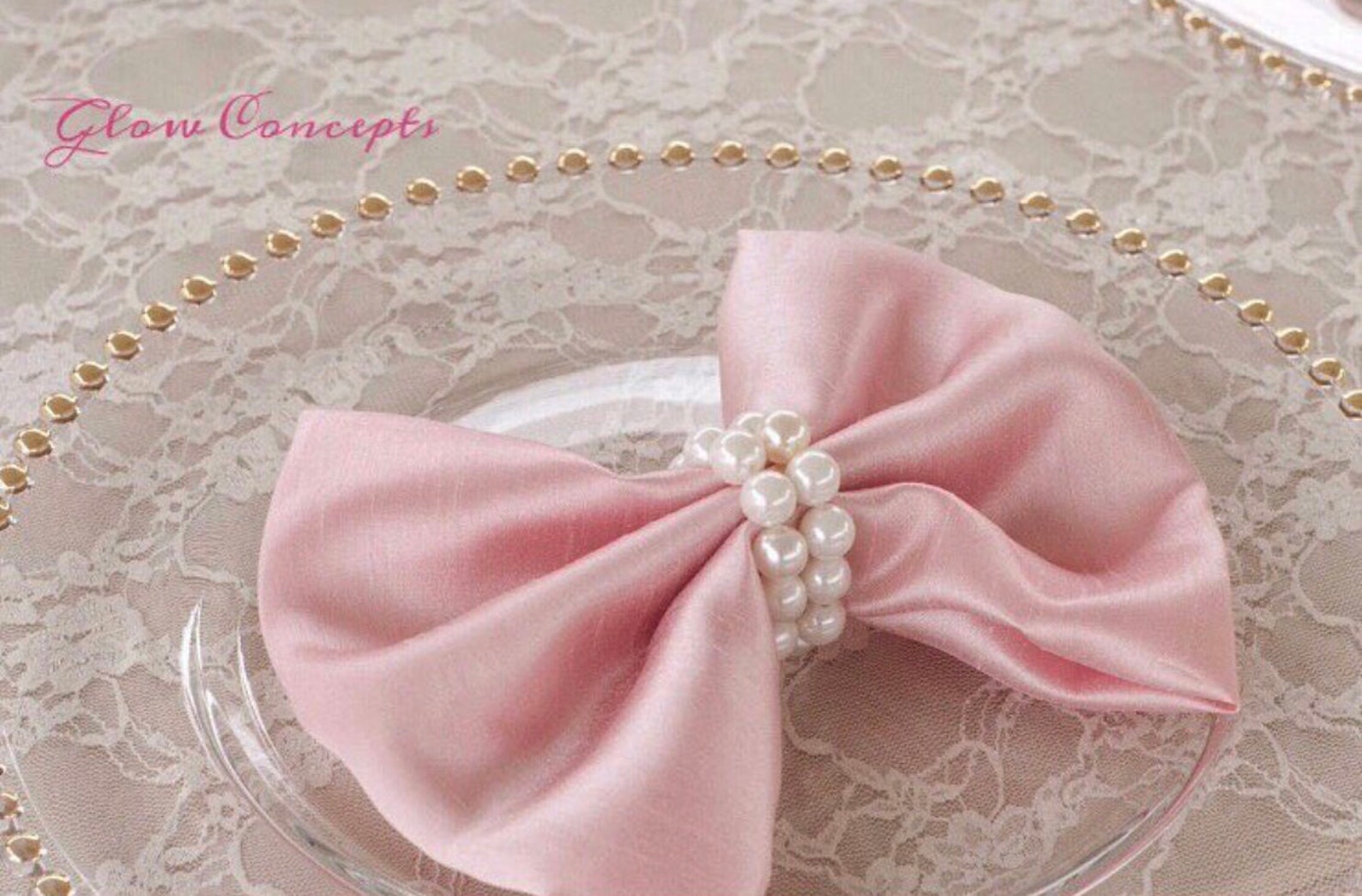 Double Pearl Napkin Rings Simply Elegant for Wedding and Etsy