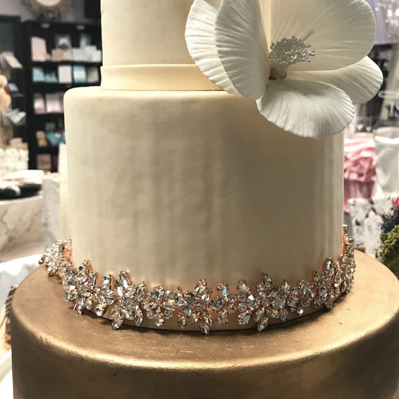 Sparkle ROSE GOLD Rhinestone Embellishment Chain/ Wedding Cake