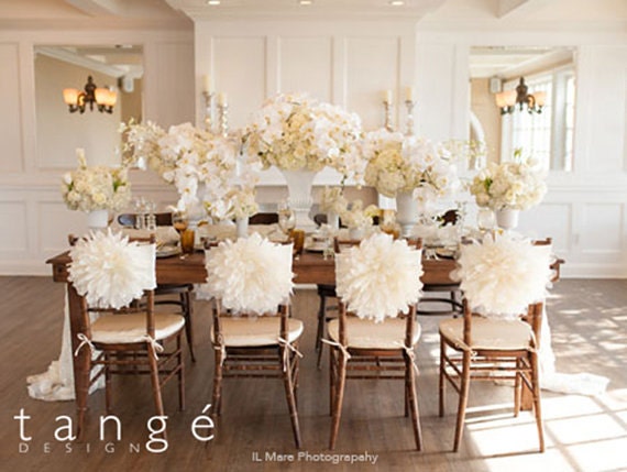 Buy Peony Flower Wedding Chair Cover Chiavari Chair Cover Bride