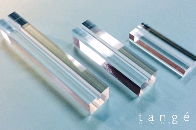 3 Large Size Clear Place Card Holder/ Business Card Holder/ Etsy