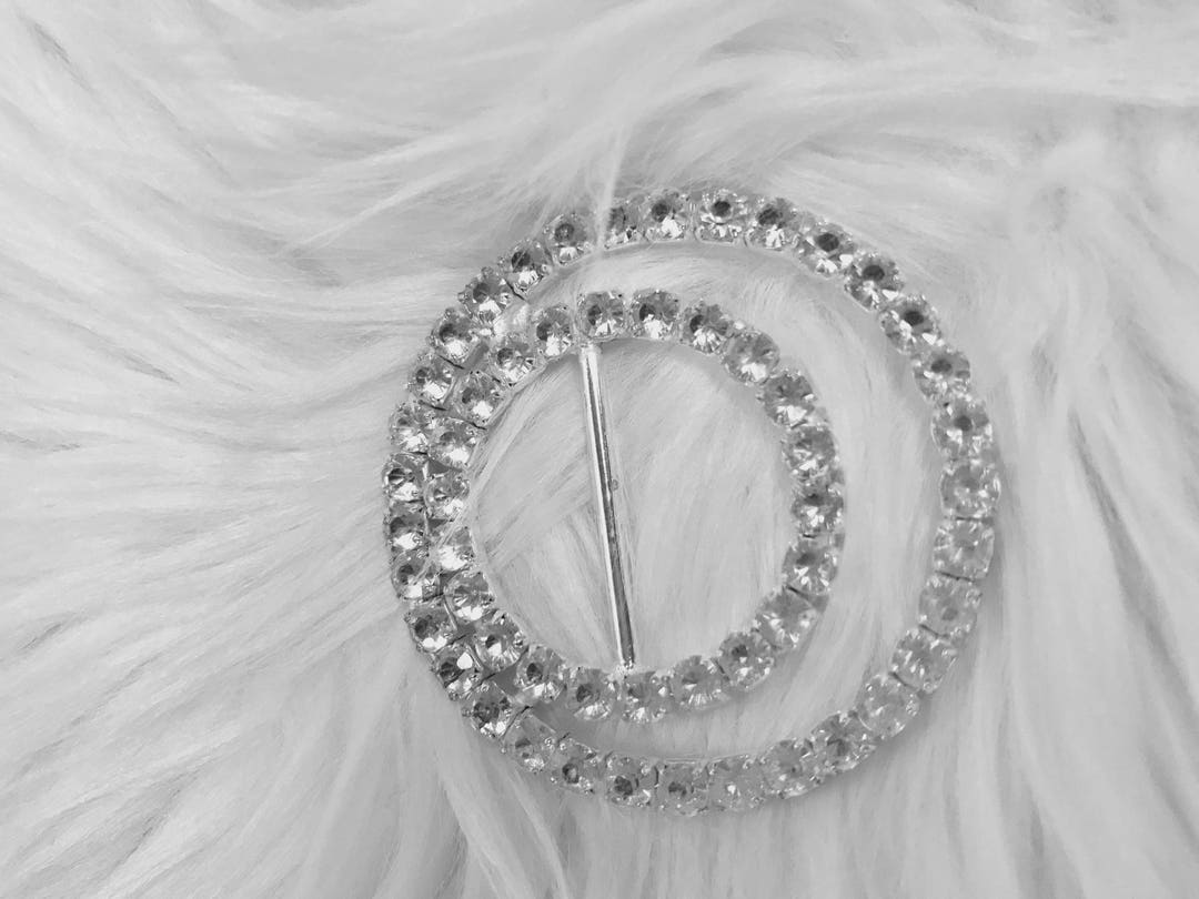 1 Silver Double Ring Clear Rhinestone to Enhance Your Wardrobe With ...