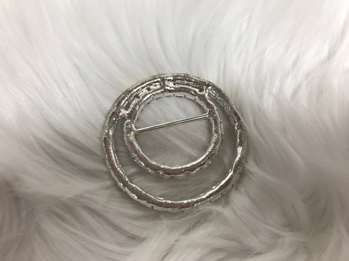 1 Silver Double Ring Clear Rhinestone to Enhance Your Wardrobe - Etsy