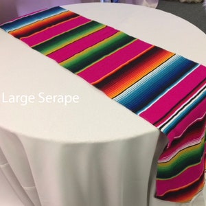 10 Small Mexican colorful serapes runner for chair cover, decor, party, fiesta, birthday, wedding, table decor, chair cover, theme party image 3