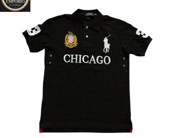 Vintage Polo Ralph Lauren Big Logo Chief Keef Polo T-Shirt Black