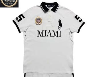 Ralph Lauren Miami Big Pony Poloshirt Weiß - Häuptling Keef City Edition