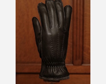 Men's Genuine Leather Winter Gloves, Heritage Style Cold Weather Accessory