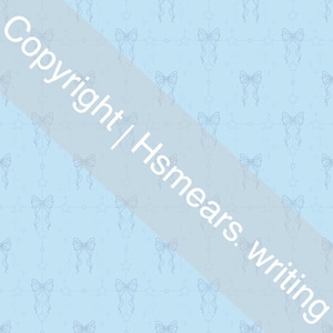 May include: A light blue background with a repeating pattern of bows and stars. The bows are outlined in a lighter shade of blue and are connected by lines of small circles. The text "Copyright | Hsmeears. writing" is diagonally across the image.