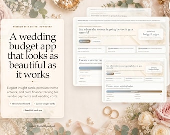 Planificador de presupuesto para bodas / Registro de pagos a proveedores (Descarga digital)