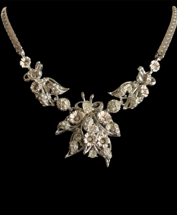 Hollycraft Cherry Blossom Necklace Dated 1953 Desi