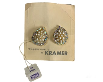 Kramer of New York Earrings On Original Card W/Tags