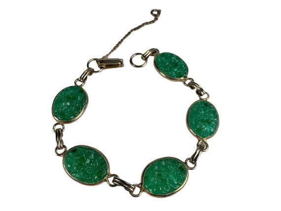 Glass jade bracelet best sale