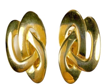 Vendome Earrings Gorgeous Golden Glow Pretzel Knots