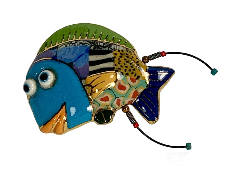 Whimsical Fish Brooch Jewelry 10 by Cynthia Chuang image 1