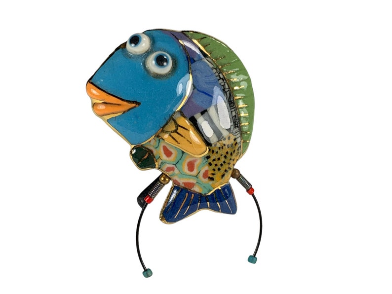 Whimsical Fish Brooch Jewelry 10 by Cynthia Chuang image 2