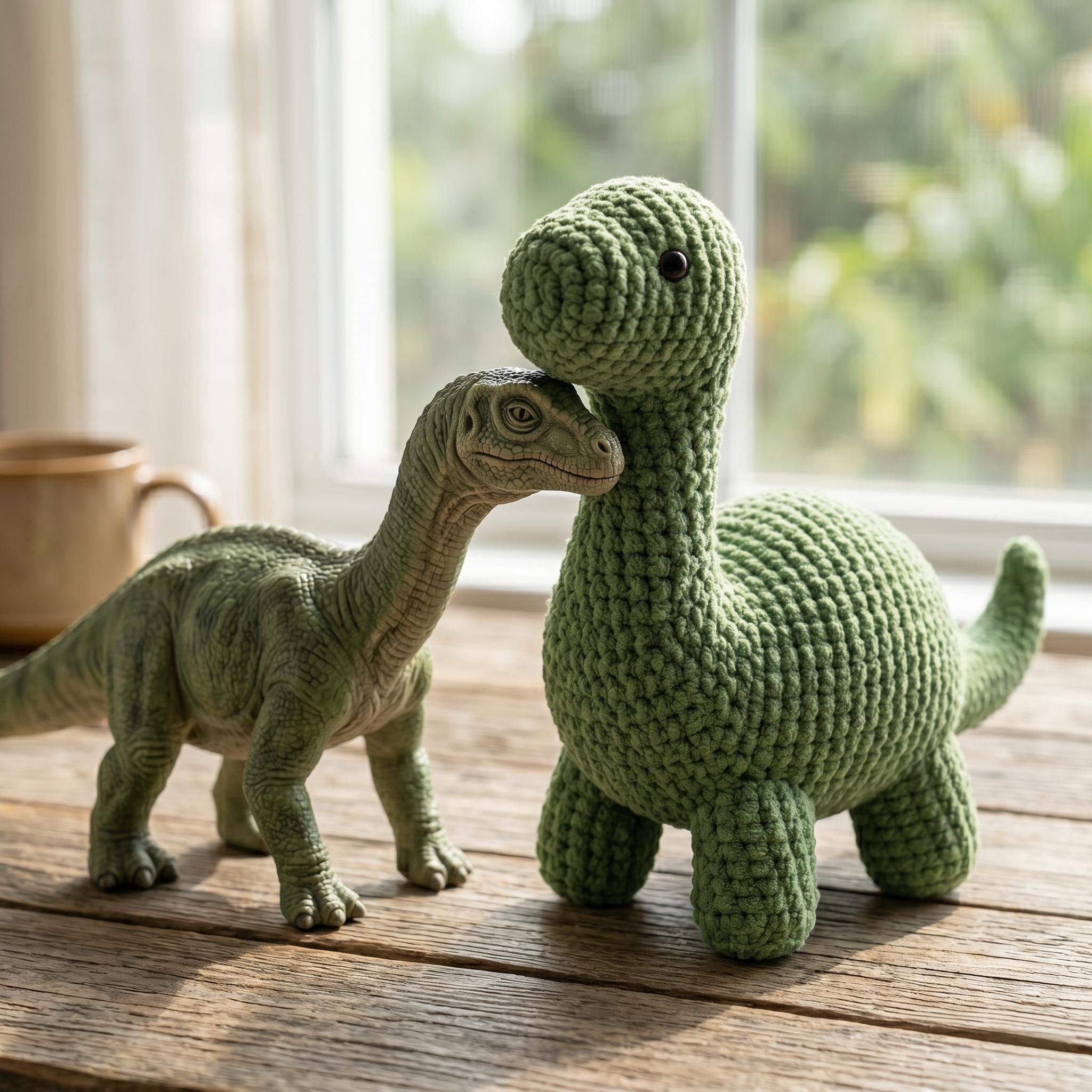 37 Dinosaur Crochet Patterns for Roaring Cute Amigurumi Projects 5 Chunky Brontosaurus Crochet