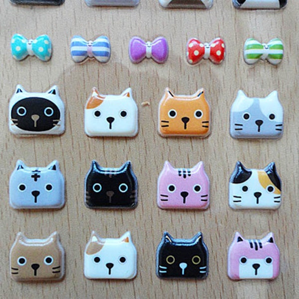 Happy cat story decoration stickers.