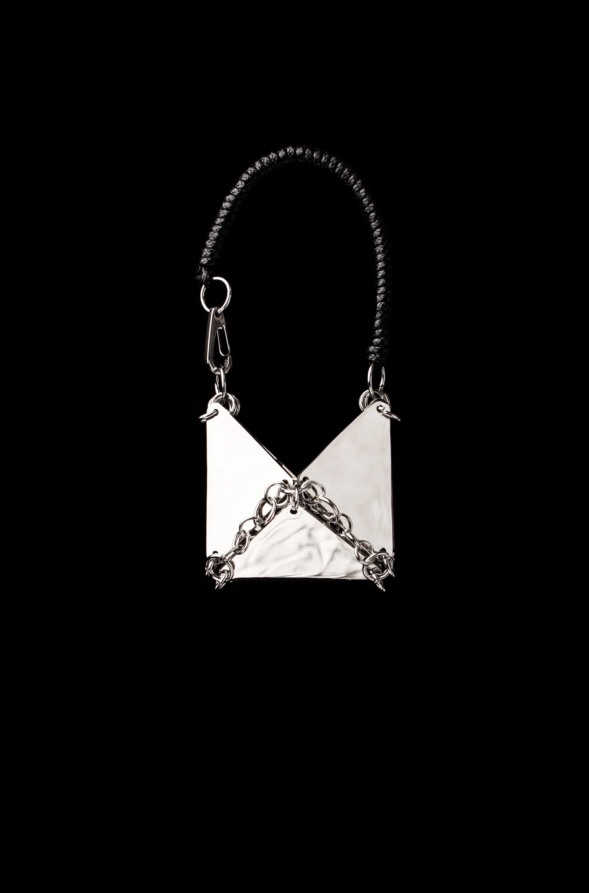 Stainless Steel Mini Pouch, Metal Chainmail Coin Purse, Geometric…
