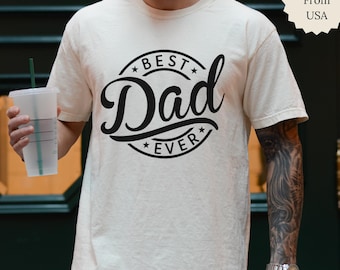 Camiseta Comfort Colors® "El mejor papá del mundo", regalo del Día del Padre para papá, camiseta gráfica para papá, regalo para esposo/papá, camiseta minimalista para papá, camiseta de cumpleaños para papá