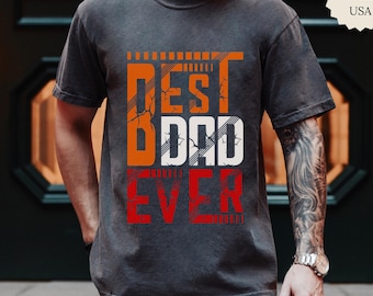 Camiseta "El mejor papá del mundo", regalo del Día del Padre para papá, camiseta retro con estampado para papá, camiseta de agradecimiento para padres orgullosos Comfort Colors®