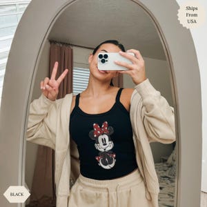 Disney Classic Minnie Mouse Shirt Retro Minnie T-Shirt for Disneyland Trip, Disneyland Holiday Family Matching Shirt, Disney Minnie Gift Tee bild 3