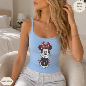 Disney Classic Minnie Mouse Shirt Retro Minnie T-Shirt for Disneyland Trip, Disneyland Holiday Family Matching Shirt, Disney Minnie Gift Tee bild 4