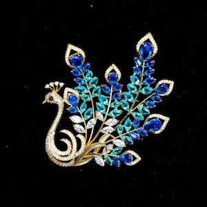 Peacock Brooch - Etsy