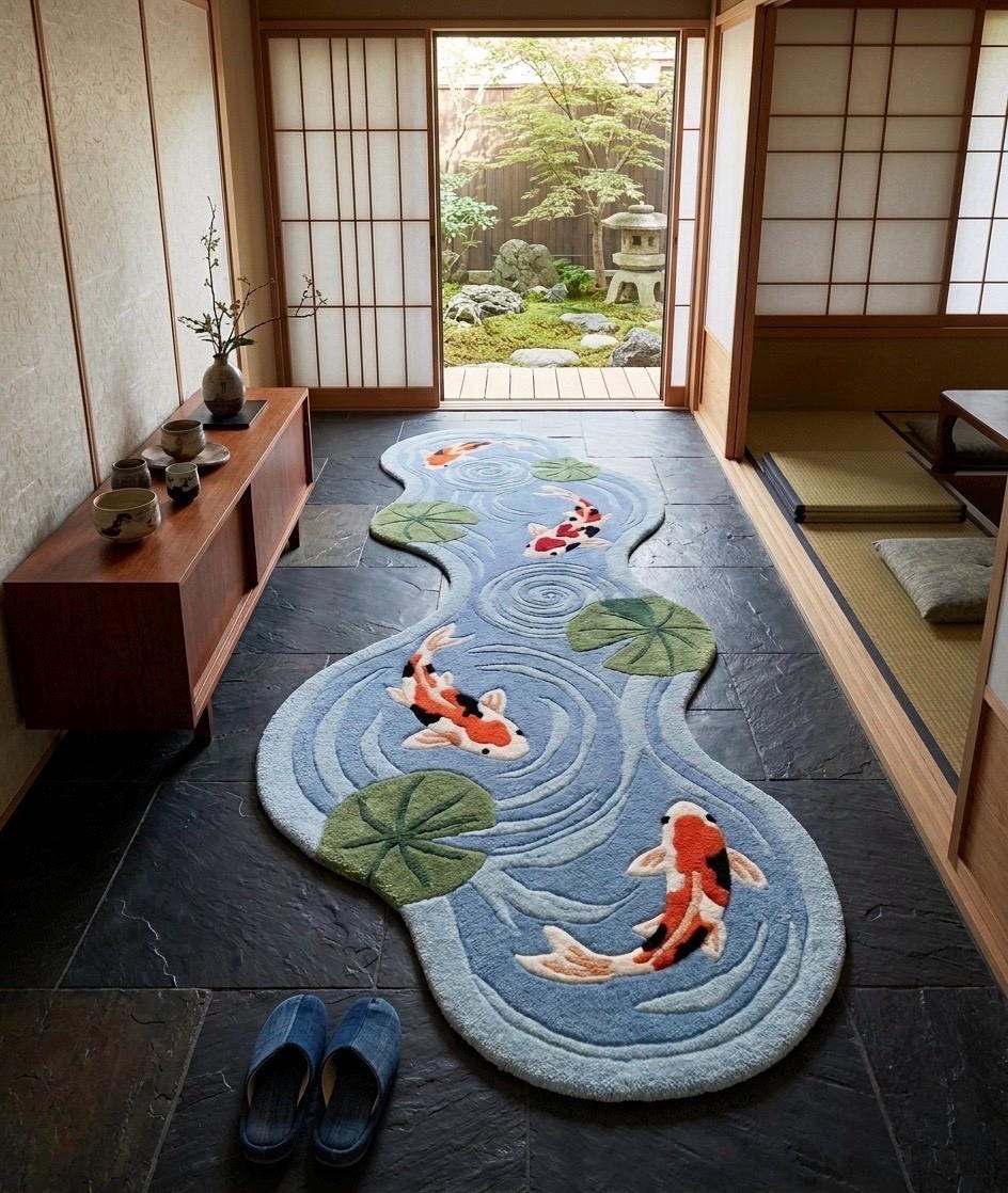 Powder Blue Koi Ripple