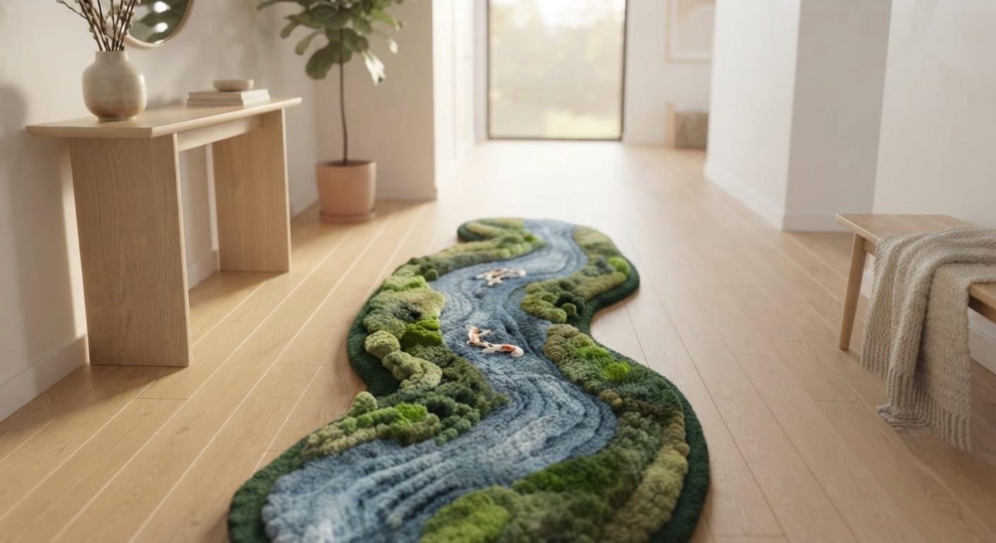 Forest Moss Koi River