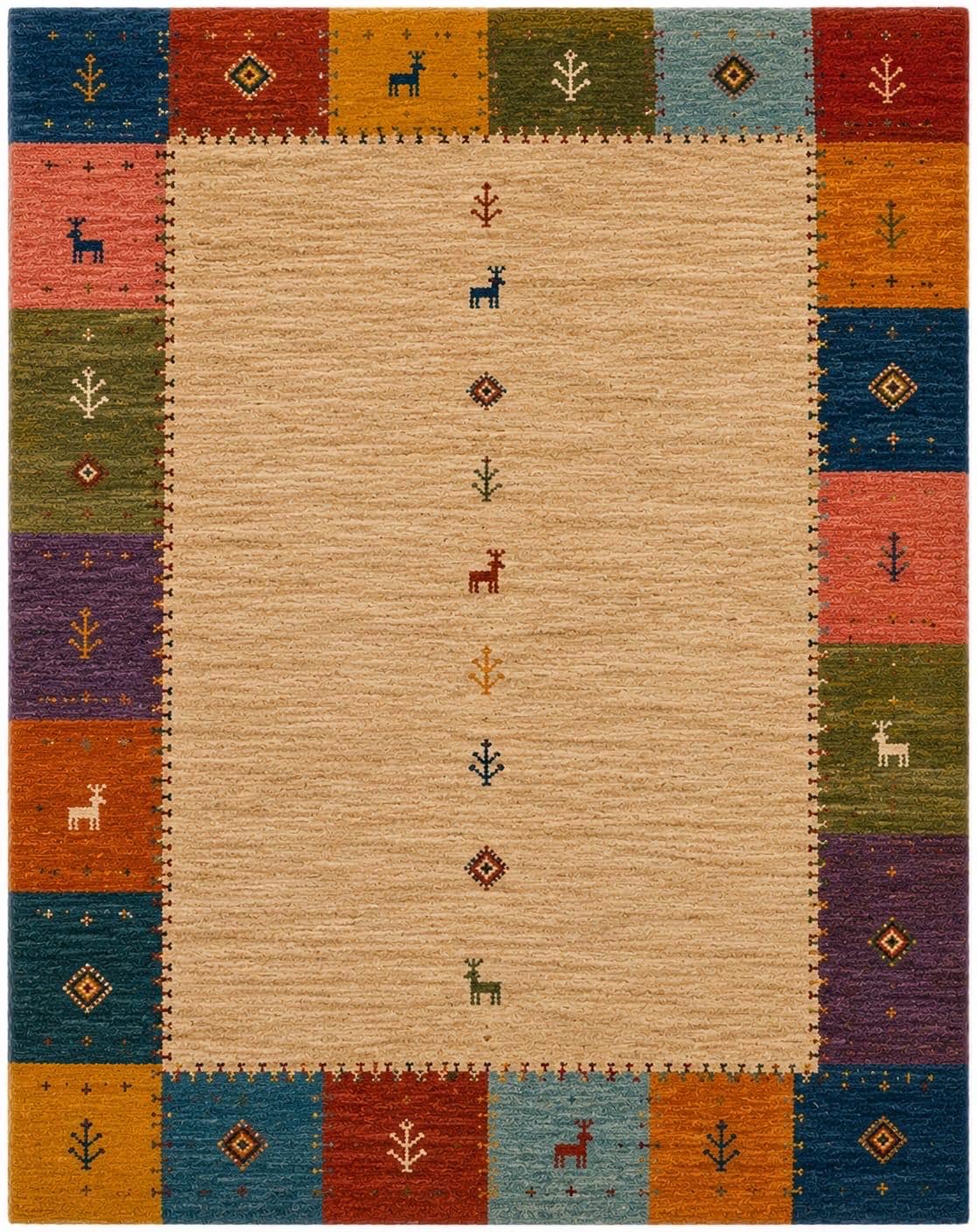 Natural Beige Deer Border
